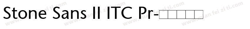 Stone Sans II ITC Pr字体转换